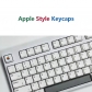 104+23 MAC Apple Style PBT Dye-subbed XDA Keycap Set for Mechanical Keyboard English / Thai / Japanese / Russian / Arabic / French / German / Spanish